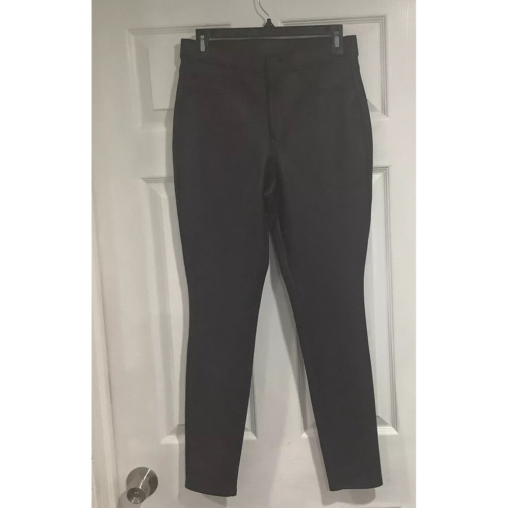 Express Women's Skinny High Rise Faux Leather Pants Size 8 Black